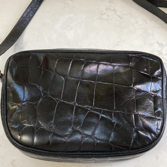 Furla Mock Croc crossbody in black - Picture 3 of 12